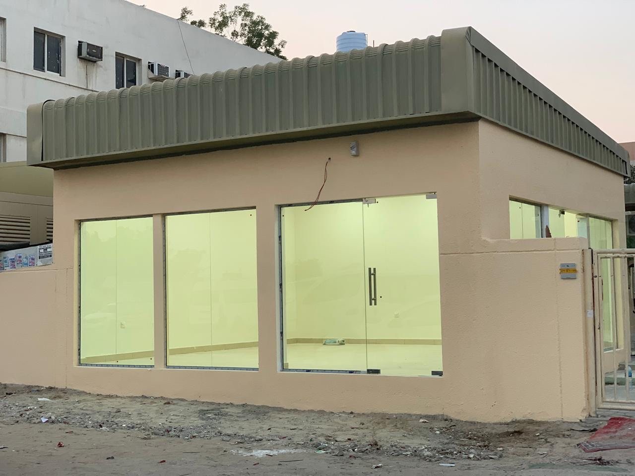 Renovated glazed commercial frontage