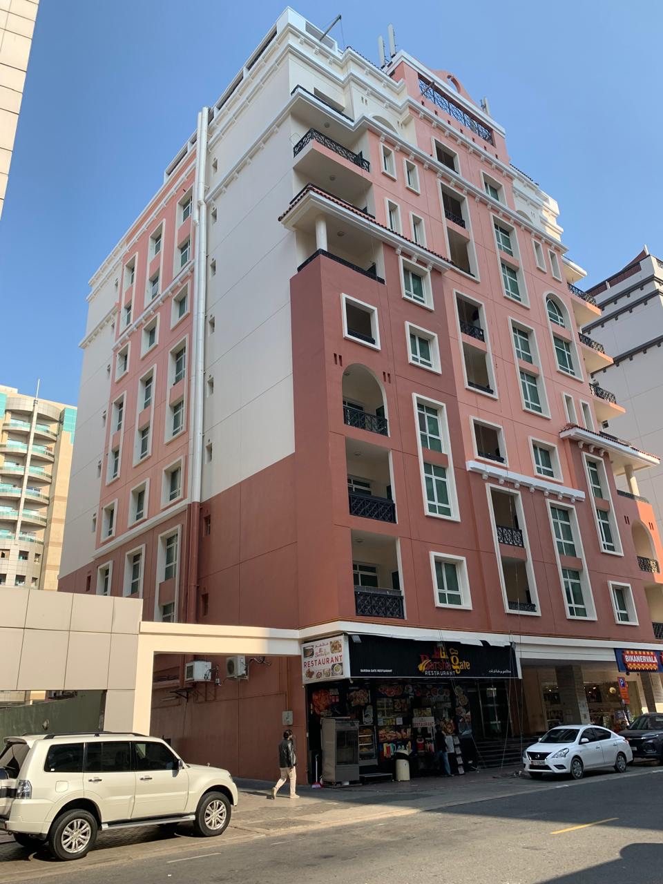 Completed side elevation painting