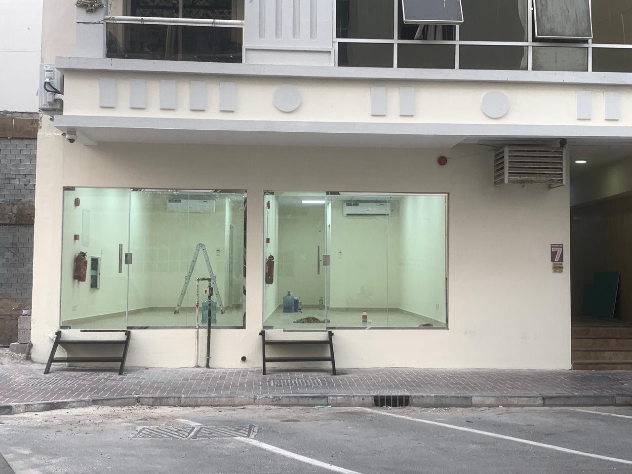 Commercial shopfront after conversion